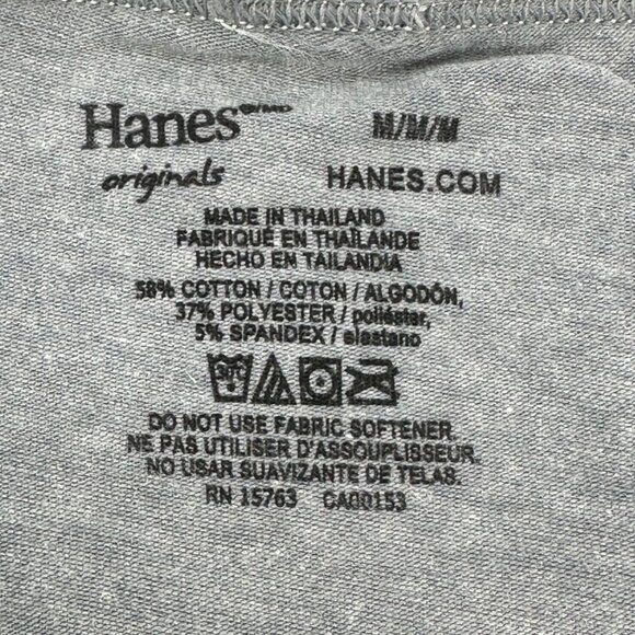 Hanes Women's Size Medium Panty Hi Leg Originals Gray New With Tags - Picture 5 of 8